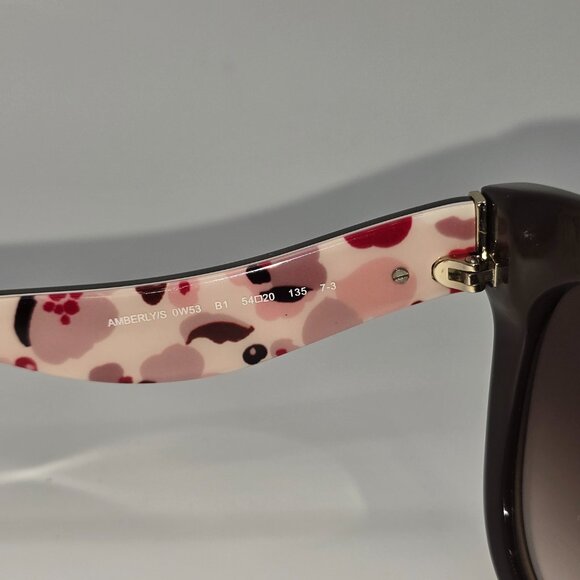 Kate Spade Amberly Hello Sunshine Cat Eye Sunglasses Brown w/Brown Gradient Lens